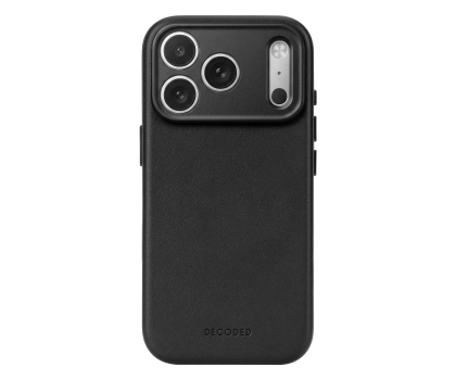 Etui do telefonów Decoded Leather Backcover do iPhone 18 Pro MagSafe (black)